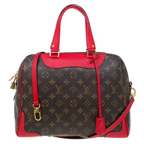 louis vuitton purse with red strap